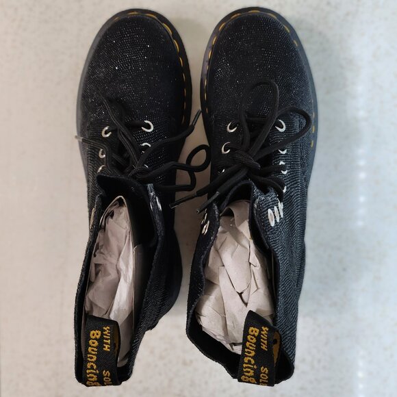 Dr. Martens Air Wair Pascal 1460 Glitter Ray Black - Picture 6 of 15